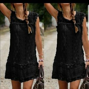 Black lace dress